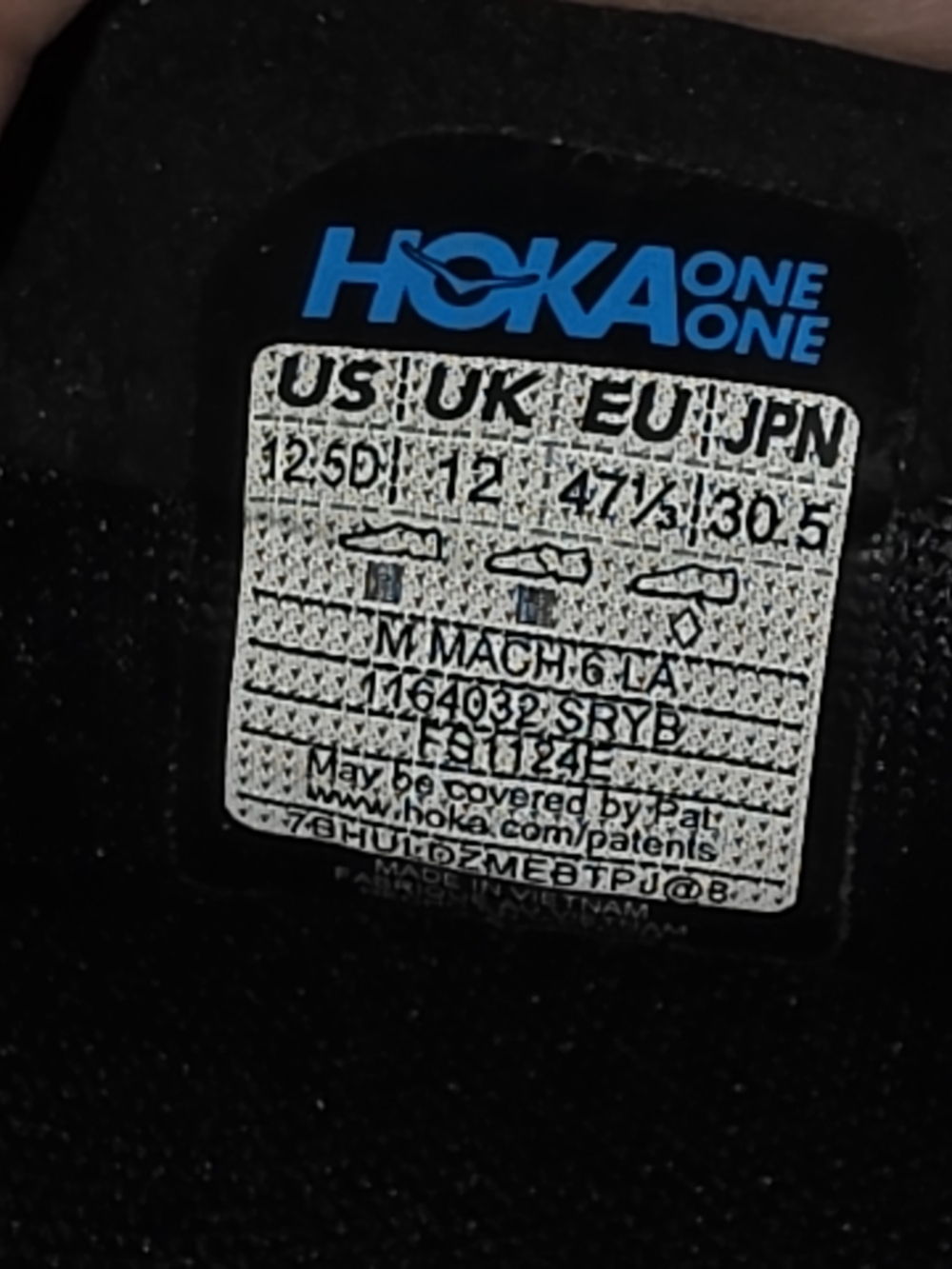 HOKA One Mach 6 LA 'Stellar Grey Running Shoes US Men Size 12.5 (NWOT) - Picture 5 of 11